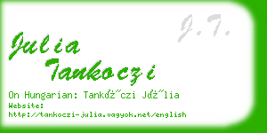 julia tankoczi business card